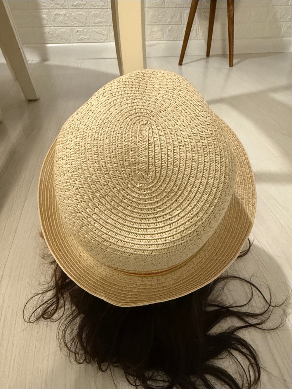 NWOT Colorful Straw Fedora Hat - Picture 6 of 11